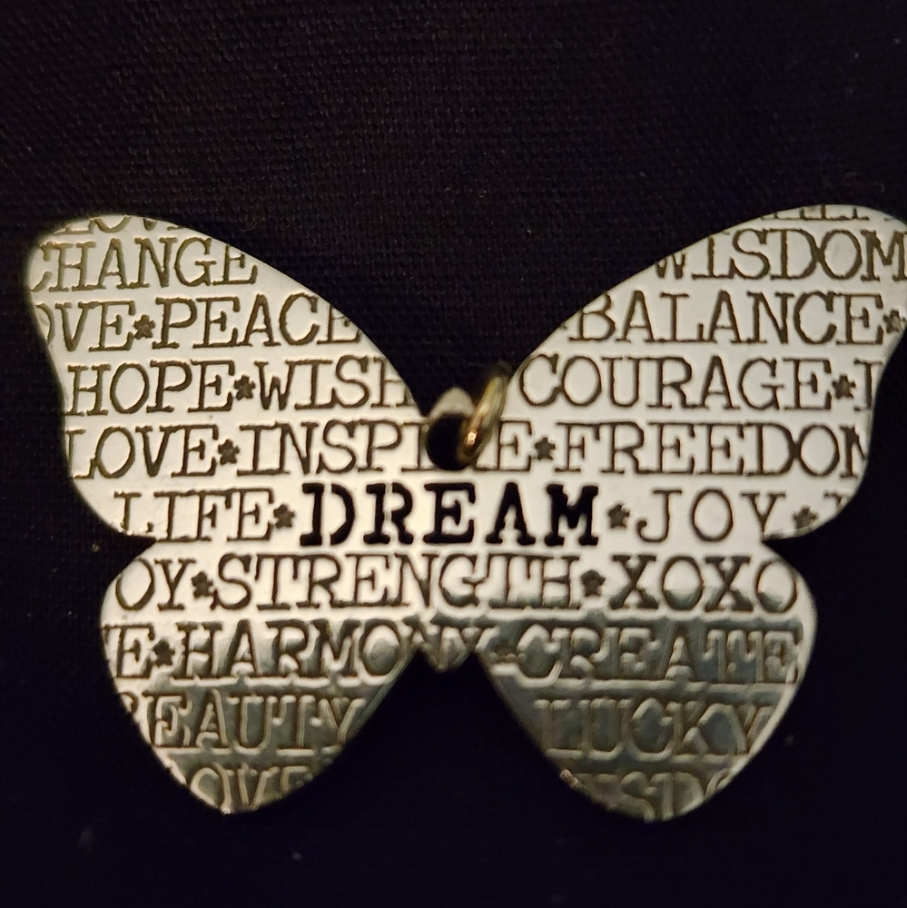MarcJacob(MMJ)uniquely designed Sterling Silver/14kt Butterfly Pendant 🦋